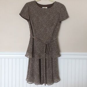 Talbots Animal Print Skirt and Top